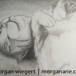 Portrait of Persephone by Morgan Wiegert. Pencil on paper, 2013.